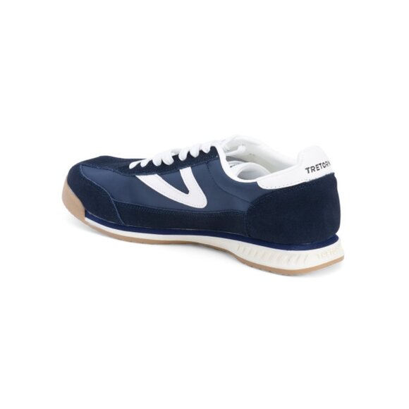 TRETORN Navy Rawlings Jogging Shoes With Suede Details - Picture 2 of 2